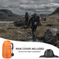 50L Hiking Backpack with Rain Cover for Both Men & Women