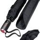 LifeTek Premium Travel Umbrella - Windproof & Compact for Men & Women, Automatic Open Close, Fits in Purse Laptop Bag or Backpack, Strong Frame for Heavy Rain & Sun UV Protection