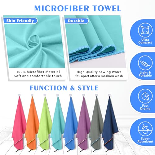 2 Pack Microfiber Travel Towel (2 Count)