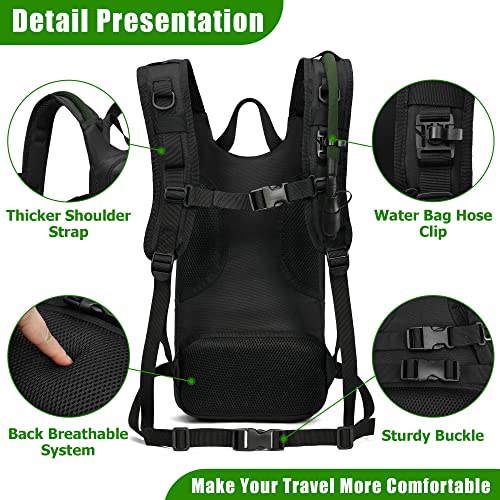 1050D Tactical Hydration Backpack with 3L TPU Water Bladder
