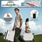 Zipperless Luggage with Spinner Wheels 100% PC Hardside 24in Suitcase