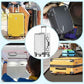3 Pieces Clear PVC Suitcase Cover Protectors 20" 24" 28" Luggage Cover for Wheeled Suitcase (3 Count)