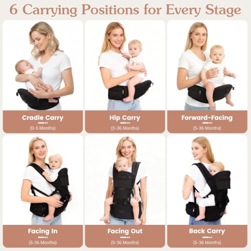 Baby Carrier with Hip Seat 6