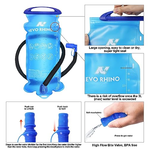 Hydration Backpack with Water Bladder 3L