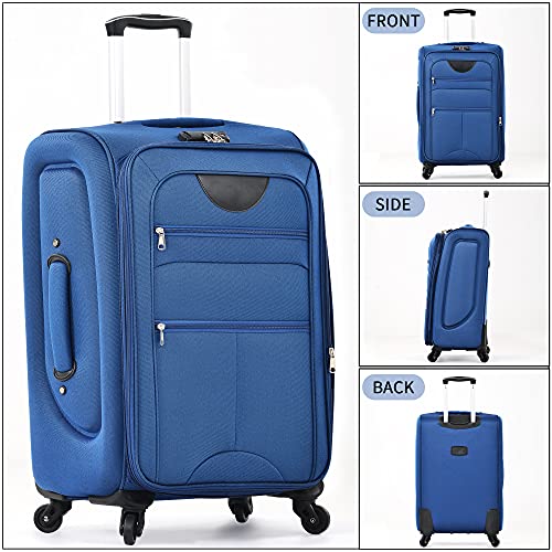 Softside Luggage Set Lightweight 3 Piece Suitcase with Duffel Bag (3 Count)