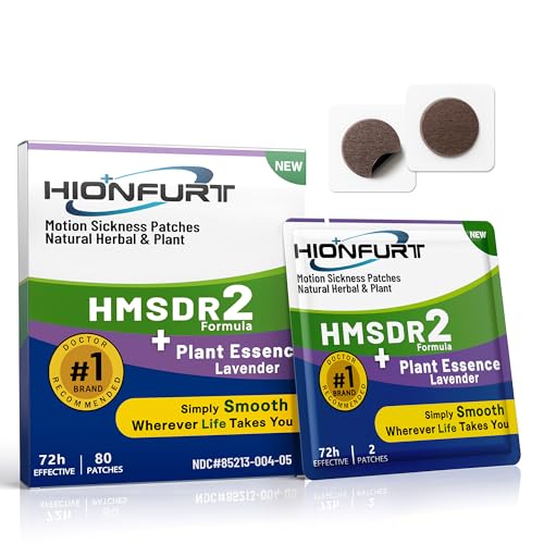 HMSDR2 80ct Motion Sickness Patches with Lavender Plant Essence (80 Count)
