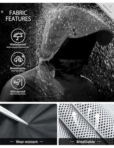 Rain Suit Waterproof Breathable Lightweight 2