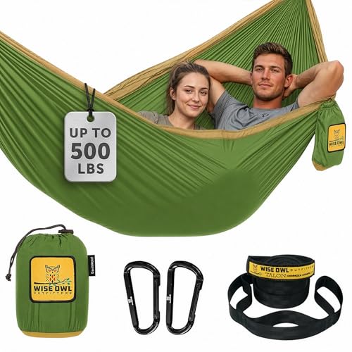 Hammock for Camping Double Hammocks Gear for The Outdoors Backpacking Survival or Travel