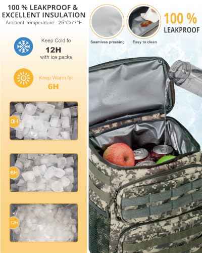 Tactical Backpack Cooler for Men (38 Count)