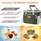 Medium Lunch Bag (Gray & Green / Medium(9L))