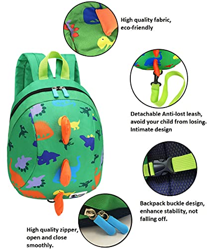 Toddler Mini Dinosaur Backpack with Child Leash