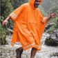 Adult Rain Poncho Waterproof Hooded Raincoat Lightweight Packable