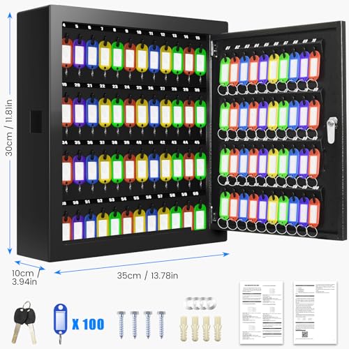 100 Keys Key Lock Box with Drop Slot