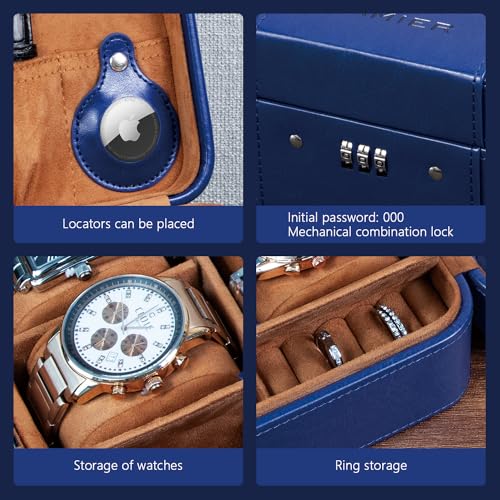 Watch Travel Case with Combination Lock