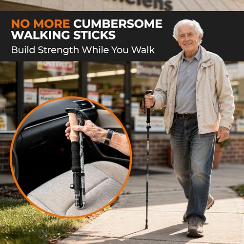Trek Z Collapsible Hiking & Trekking Poles (2 Count)