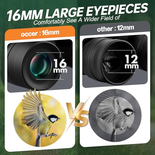 15x30 Binoculars for Adults Kids Easy Focus for Bird Watching Black