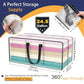 Heavy Duty Extra Large Clear Moving Bags with Strong Zipper Handles (4 Count)