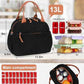 Lunch Bag for Women Cute Corduroy Lunch Tote Bags with Shoulder Strap Reusable Insulated Lunch Box Large Capacity Reusable Insulated Cooler for Work Picnic or Travel