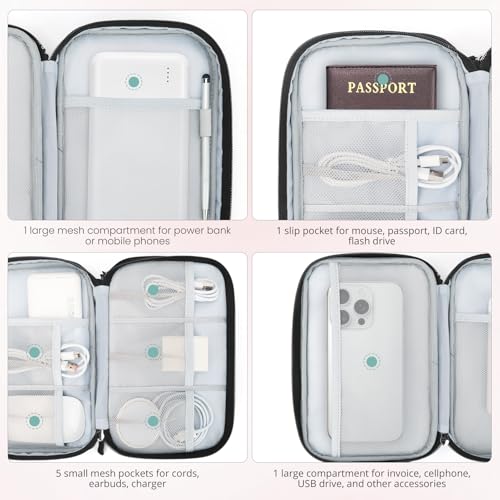 Tech Pouch Lightweight Electronics Organizer Travel Case