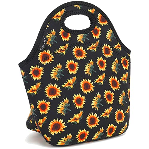 Neoprene Lunch Tote Insulated Thermal Reusable Lunch Bag Box for Boys Men with Zipper