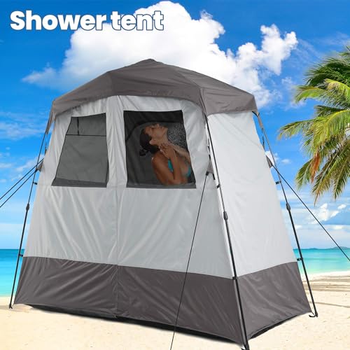 Portable Camping Shower Tent Deluxe Changing Room Easy Set Up Privacy Shelter