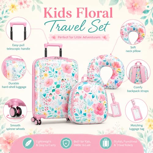4 Pcs Kids Luggage Set (4 Count)