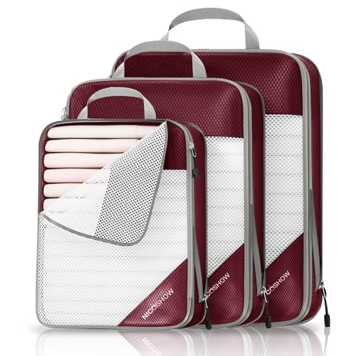 3 Set Compression Packing Cubes for Travel (3 Count)