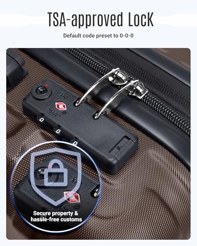 Luggage Sets 3 Pcs Suitcase with Wheels (3 Count)