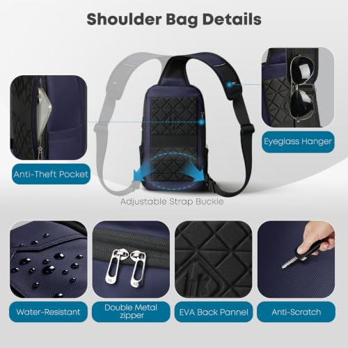 Crossbody Sling Bag for Men