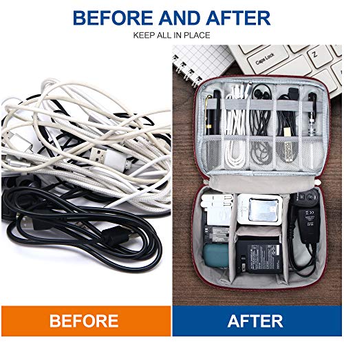 Electronics Organizer Travel Universal Cable Organizer Bag Waterproof Electronics Accessories Storage Cases for Cable