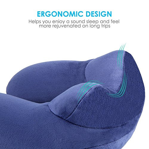 Inflatable Travel Pillow for Airplane
