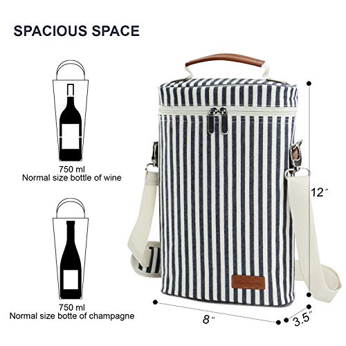 2 Bottle Wine Tote Carrier (2 Count)