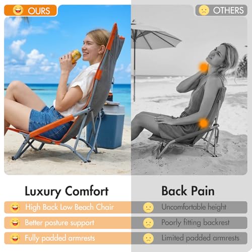 High Back Beach Chair 2 Pack