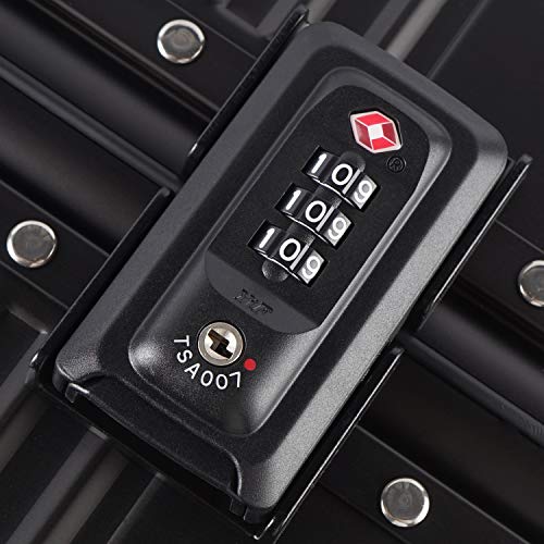 All Aluminum Luggage with TSA Locks Metal Hard Shell Zipperless Spinner Alloy Metal Suitcase