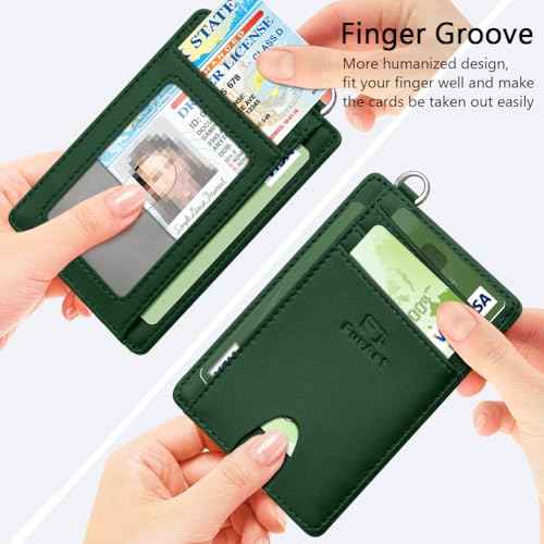 Slim Minimalist Wallet RFID Credit Card Holder for Men