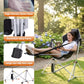 Hammock Camping Chair with Footrest & Breathable Mesh Back 400 lbs
