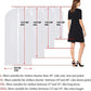 Garment Bags Covers 24''X60'' Dress Bags for Hanging Clothes (6 Count)