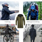 Men's Rain Jacket with Hood Waterproof Lightweight Active Long Raincoat