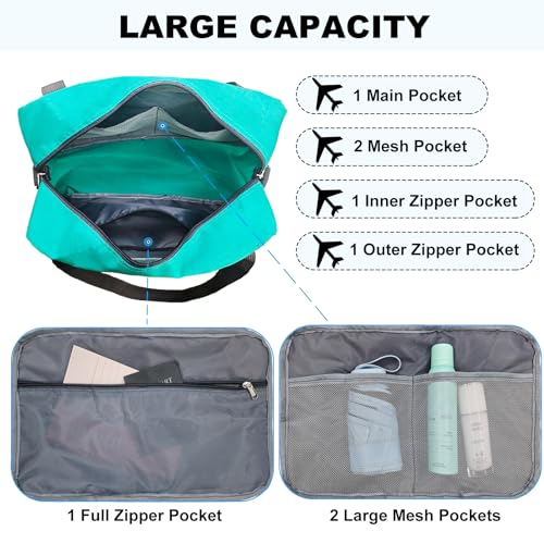 15 Inch Small Carry On Bags for Airplanes Spirit Airlines Personal Item Bag Underseat Foldable Travel Duffle Gym Bags for Women Men
