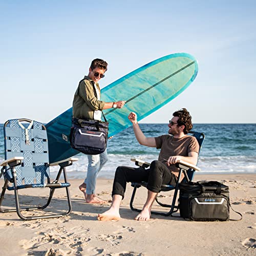 Large Soft Cooler Bag Insulated Cooler 48 Can Dual Compartments Collapsible Waterproof Leak (48 Count)