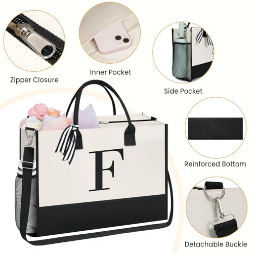 Personalized Initial Tote Bag