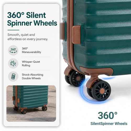 Carry On Luggage 22x14x9 Airline Approved Suitcase with Wheels