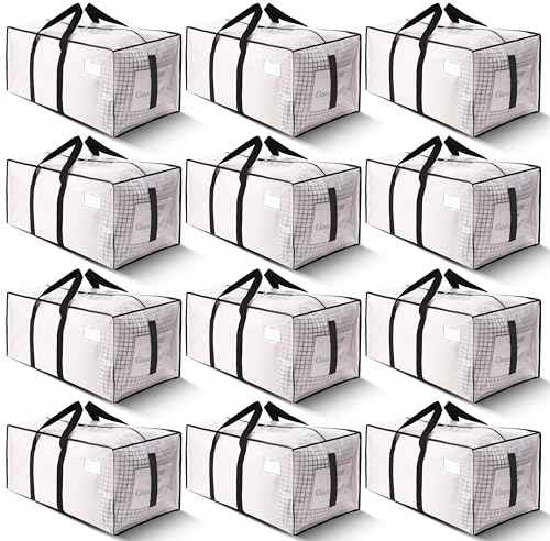Supports 200lbs Heavy Duty Moving Bags (12 Count)