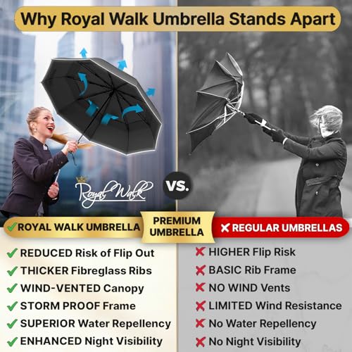 Compact Travel Umbrella for Rain