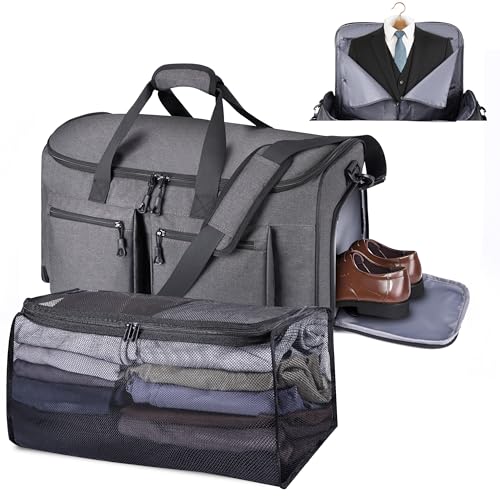 2 in 1 Garment Duffle Bags for Travel Mens Carry