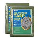 Tarp Green 9x15 Feet Multi Purpose Waterproof Poly Tarp Cover 5mil (270 Sq Ft)