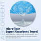 Microfiber Beach Towel Oversized 71x32 Blue Pink with Bag 2 Pack (2 Count)