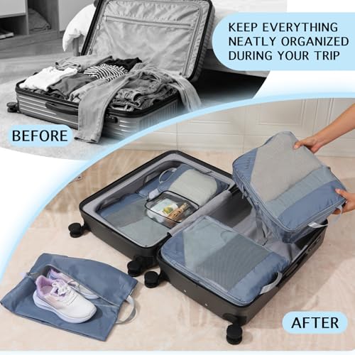 Compression Packing Cubes for Travel (7 Count)