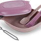 UCO Recycled ECO 5-Piece Camping Mess Kit with Bowl, Plate, Switch Spork Utensil Set