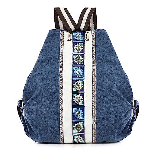 Women Canvas Backpack Daypack Casual Shoulder Bag